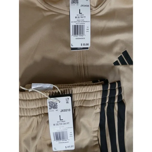 Adidas Unisex Multisport Warm Sandstone Track Suit Set JX5498 JX5510 M-L/W-XL - Picture 12 of 12